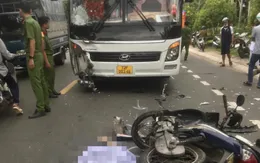 Bình Thuận: Xe khách đối đầu xe máy, 1 người tử vong