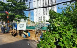 Bình Định: Phong tỏa, khắc phục sự cố đường sụt lún