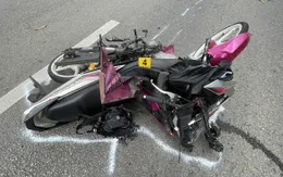 Nam thanh niên tông xe máy vào cảnh sát giao thông