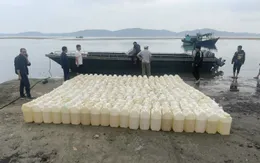 Bắt giữ phương tiện chở 250 can xăng không hóa đơn, chứng từ