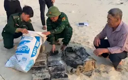 Hơn 20kg chất nghi ma túy trôi dạt vào bờ biển Quảng Bình