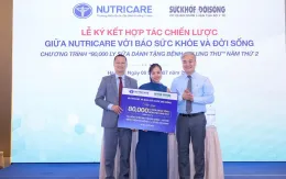 Tặng 80.000 ly sữa đến trẻ em ung thư ở hai bệnh viện tuyến đầu