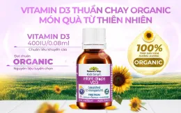 VD3 Nature’s Way - Vitamin D3 thuần Organic, an toàn cho trẻ nhỏ