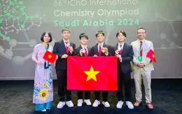 Giành 3 huy chương vàng, đoàn Việt Nam đứng thứ 2 tại Olympic Hóa học quốc tế 2024