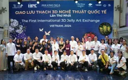 Giao lưu thạch 3D nghệ thuật quốc tế gây quỹ làm thư viện vùng cao