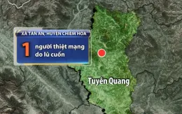 Tuyên Quang: 1 người tử vong do lũ cuốn