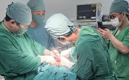 Mở cửa nhà, người đàn ông bị chó nhà hàng xóm cắn mất cánh mũi phải