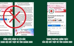 Fanpage mạo danh Hội Chữ thập đỏ Quảng Ninh kêu gọi ủng hộ dân vùng bão