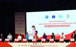 Mít tinh hưởng ứng Ngày Thế giới rửa tay với xà phòng