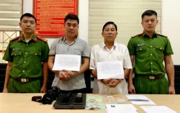 Bắt 2 người dùng thẻ nhà báo giả cưỡng đoạt tài sản của nhiều doanh nghiệp