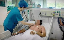 Người đàn ông suy hô hấp cấp do mắc sởi
