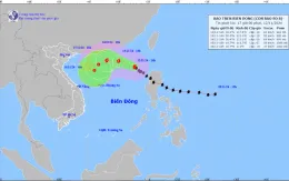 Bão số 8 giật cấp 12 trên khu vực Bắc Biển Đông