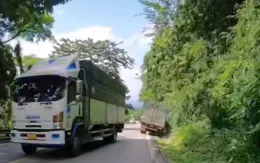 Xử phạt tài xế vượt ẩu trên đèo Bảo Lộc khiến xe ngược chiều lao xuống mương