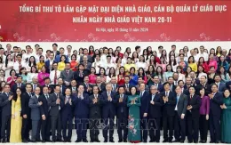 Tổng Bí thư gặp mặt các nhà giáo, cán bộ quản lý giáo dục nhân ngày Nhà giáo