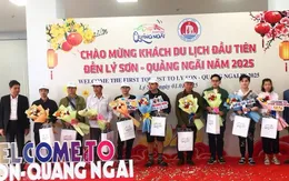 Đảo Lý Sơn đón những vị khách “xông đất” đầu năm mới 2025