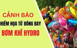 Cảnh báo cháy nổ từ việc sử dụng bóng bay bơm khí hydro