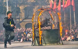 Cảnh sát, kỵ binh, cảnh khuyển trổ tài trên phố đi bộ hồ Gươm