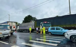 Nhiều xe đâm nhau liên hoàn trên Quốc lộ 1A  ở Quảng Bình