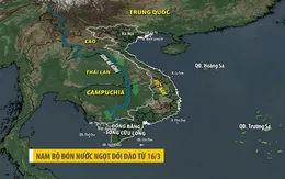 Sau xâm nhập mặn, ĐBSCL sẽ có nước ngọt dồi dào từ ngày 16/3