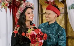 H'Hen Niê rạng rỡ trong lễ cưới tại quê nhà Đắk Lắk