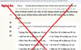 Giả mạo Báo Nghệ An đăng tải bài viết về sắp xếp đơn vị hành chính