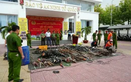 Bình Thuận tiêu hủy hơn 4.000 vũ khí, công cụ hỗ trợ, đạn, pháo các loại