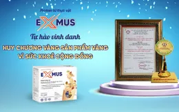 Protein ExMus - Khẳng định uy tín vượt trội với Huy chương vàng Sản phẩm vàng vì sức khoẻ cộng đồng