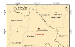 Liên tiếp xảy ra 6 trận động đất tại khu vực huyện Kon Plông (Kon Tum)