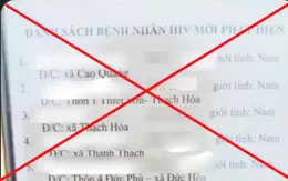 Bác bỏ danh sách nhiễm HIV lan truyền trên mạng xã hội