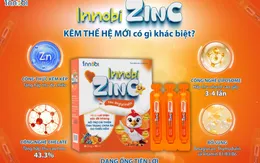 Innobi ZinC - Công thức Kẽm Kép cùng công nghệ Liposome giúp kẽm hấp thu tối đa, không gây kích ứng