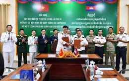 Hải quân Việt Nam - Campuchia rút kinh nghiệm tuần tra trên vùng nước lịch sử