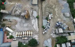 Nhiều trạm trộn bê tông hết phép, gây ô nhiễm môi trường tại phường Liên Mạc (Bắc Từ Liêm)