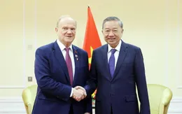 Tổng Bí thư Tô Lâm gặp Chủ tịch Đảng Cộng sản Liên bang Nga