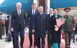 Tổng Bí thư Tô Lâm và Phu nhân bắt đầu thăm cấp Nhà nước Cộng hòa Belarus