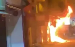 Cháy tiệm điện lạnh ở TP Hồ Chí Minh