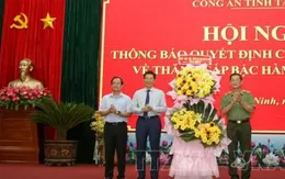 Công bố Quyết định thăng cấp bậc hàm Thiếu tướng cho Giám đốc Công an tỉnh Tây Ninh