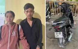 Bắt giữ đôi nam nữ thực hiện liên tiếp nhiều vụ trộm cắp xe máy