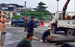 Phạt chủ xe và tài xế xe tải hơn 40 triệu đồng vì làm rơi sắt xuống đường