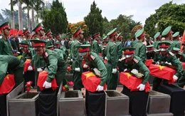 Gia Lai: An táng 23 hài cốt liệt sĩ hy sinh ở Campuchia