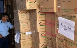 Thu giữ gần 25 tấn sữa bột nghi hàng giả ​