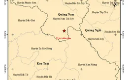 Liên tiếp xảy ra các trận động đất kích thích tại Nam Trà My (Quảng Nam) và Kon Plông (Kon Tum)