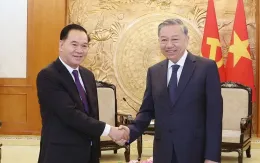 Tổng Bí thư Tô Lâm tiếp Chánh Văn phòng Trung ương Đảng Nhân dân Cách mạng Lào
