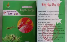 Phát hiện chất cấm trong sản phẩm giảm cân Hồng Hạc Phục Linh