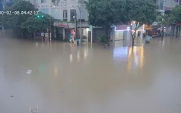 Mưa lớn gây ngập úng diện rộng tại Thái Nguyên, giao thông tê liệt