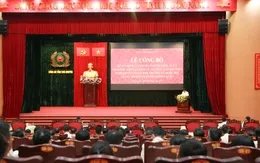 Công an Thái Nguyên công bố các quyết định về tổ chức, cán bộ sau sáp nhập