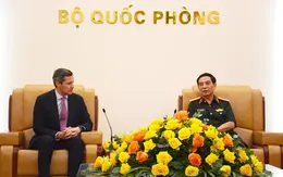 Đại tướng Phan Văn Giang tiếp Quốc vụ khanh Quốc phòng Italy