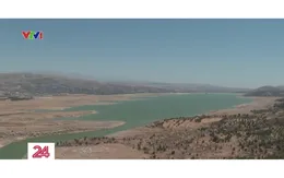 Hạn hán làm cạn kiệt hồ chứa lớn nhất Lebanon