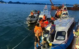 Tìm thấy 1 thi thể nạn nhân trong vụ lật tàu trên Vịnh Hạ Long