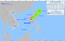 Áp thấp nhiệt đới trên Biển Đông đã mạnh lên thành bão số 4 