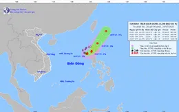 Bão số 4 giật cấp 12, vùng gần tâm bão sóng biển cao 4 - 6 m